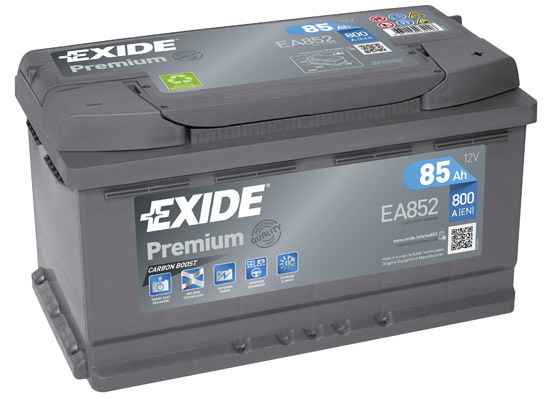 Autobaterie EXIDE Premium 85Ah, 800A, 12V, EA852 (EA852)